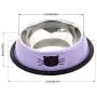 Legendog Cat Bowl Pet Bowl Stainless Steel Cat Food Water Bowl with Non-Slip Rubber Base Small Pet Bowl Cat Feeding Bowls Set of 3 Legendog Cat Bowl Pet Bowl Stainless Steel Cat Food Water Bowl with Non-Slip Rubber Base Small Pet Bowl Cat Feeding Bowls Set of 3