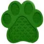 Paw Shape Pet Dog Lick Mat Slow Feeder Bowl with Suction Cups (Green) Paw Shape Pet Dog Lick Mat Slow Feeder Bowl with Suction Cups (Green)