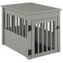 BarkWood Pet Crate End Table - Grey Finish