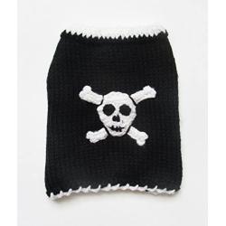 ADogFashion Skull Dog Sweater Black Halloween Dog Clothes Doggy Cat Pet Puppy Clothing Apparel Different Sizes