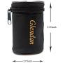 Glendan Dog Poop Bag Holder Leash Attachment,Waste Bag Dispenser - Fits Any Dogs Lead - Includes Free 1 Roll of Dog Bags (Circular)