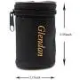 Glendan Dog Poop Bag Holder Leash Attachment,Waste Bag Dispenser - Fits Any Dogs Lead - Includes Free 1 Roll of Dog Bags (Circular)