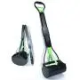 FymuSing 31.5'' Long Handle Pooper Scooper for Dogs, Portable Dog Pooper Scooper with Long Handle & High Strength Durable Spring, Foldable Dog Poop Waste Pick Up Rake