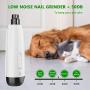 iBliver 2020 Newest Pets Nail Grinder, 2-Speed with LED Exercise Chaser Tool Electric Rechargeable Pet Nail Trimmer Painless Paws Grooming for Small Medium Large Dogs & Cats