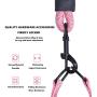 YIMUMU Dog Harness Leash Set for Small Puppy & Medium Breed Dogs No-Pull Adjustable Halter Harnesses for Pet Cats, Heavy Duty Neck Chest Strap Perfect Accessories for Walking Trainin Dogs, Pink
