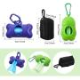 Weewooday 3 Pieces Dog Waste Bags Holder Leash Poop Waste Bag Holder Dispenser Waste Bag with Dog Poop Waste Bags for Walking Running with Dog, 3 Styles