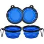 N / A Collapsible Dog Bowl, 2 Pack Collapsible Dog Water Bowls for Dogs Cats, Portable Pet Feeding Watering Dish for Outdoor Walking Traveling with 2 Carabiner N / A Collapsible Dog Bowl, 2 Pack Collapsible Dog Water Bowls for Dogs Cats, Portable Pet Feeding Watering Dish for Outdoor Walking Traveling with 2 Carabiner