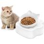 Legendog Elevated Cat Bowl: Cat Bowls Cat Food Bowls Cat Water Bowl 0-15°Adjustable Cat Bowl with Stress-Free for Kitten/Cat