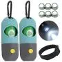 Soarlor 2Pcs Dog Poop Bag Dispenser with LED Safety Flash Light and 2 Rolls Dog Poop Waste Bags, Rugged Dog Walking Waste Bag Holder Dispenser Soarlor 2Pcs Dog Poop Bag Dispenser with LED Safety Flash Light and 2 Rolls Dog Poop Waste Bags, Rugged Dog Walking Waste Bag Holder Dispenser