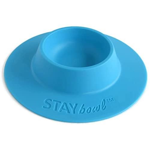 STAYbowl Tip-Proof Ergonomic Pet Bowl for Guinea Pig and Other Small Pets; 1/4-Cup Size; Sky Blue