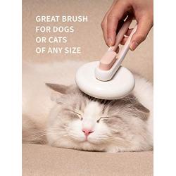 Limit Space Pet Brush，Grooming Brush for Pets，Quick Self-Cleaning Dog Brush & Cat Brush，Gently Removes Loose Undercoat, Mats and Tangled Hair for Short and Long Hair with The Pet Grooming Comb