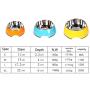 Manda Ocean Pet Bowls Stainless Steel Dog Cat Pet Bowl Universal Pet Water and Food Bowls 4 Sizes and 5 Colors Available