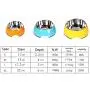 Manda Ocean Pet Bowls Stainless Steel Dog Cat Pet Bowl Universal Pet Water and Food Bowls 4 Sizes and 5 Colors Available Manda Ocean Pet Bowls Stainless Steel Dog Cat Pet Bowl Universal Pet Water and Food Bowls 4 Sizes and 5 Colors Available