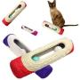 Pet Cat Rolling Sisal Scratching Post Trapped With 3 Ball Training Funny Toys [color-Random]