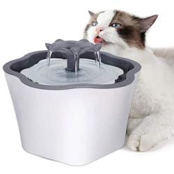 Cat Water Fountain 67oz Intelligent Power Off Automatic Pet Drinking Water Dispenser for Cats Dogs Small Animals, One Filter Includes