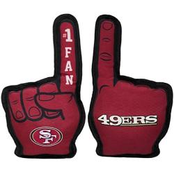 Pets First NFL SAN Francisco 49ERS #1 Fan Toy for Dogs & Cats. Best Tough PET Toy with Inner Squeaker. (SAN-3277)