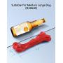 Eurigo Dog Bone Toys Red, Dog Chew Toys for Aggressive Chewers Nearly Indestructible for Large Medium Dogs Teething Durable Tough Dog Toys Chew Toys,Beef Flavor,Non-Toxic Natural Rubber Food Grade