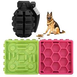 Dog Toys for Aggressive Chewers Large Breed and Slow Feeder Dog Bowls Lick Mat for Dogs