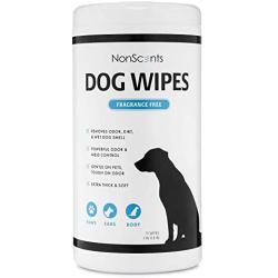 NonScents Dog Wipes - Deodorizing Pet Grooming Wipes - Earth-Friendly, Hypoallergenic