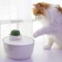 Cat Water Fountain,Ceramic Pet Drinking Dispenser for Cats and Dogs, Circulation Silent Non-slip Portable Water Bowl 1.3L