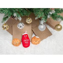 Kate & Milo Milk & Cookies Dog Christmas Toys, Furry Friend Pet Stocking Stuffer