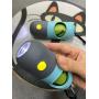Set of 2 Portable LED Flashlight Dog Poop Bag Dispenser Dog Poop Bag Holder for Dog Poop Bags Dog Waste Bags with 1 Roll Lavender Poop Bags