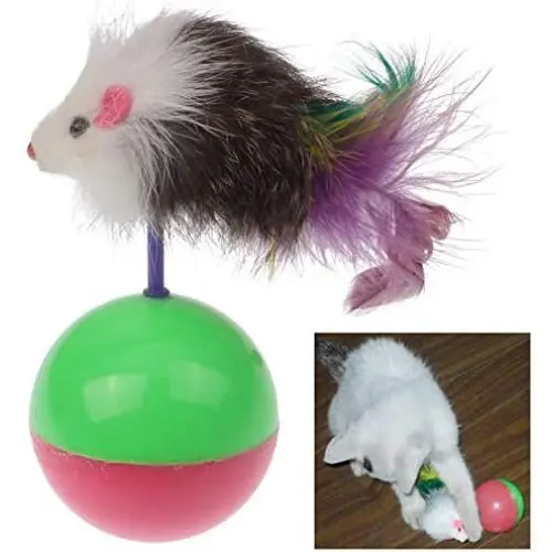 Pet Tumbler Cute Mouse Style Tumbler Pet Cat Toy, Random Color Delivery Pet Tumbler Cute Mouse Style Tumbler Pet Cat Toy, Random Color Delivery