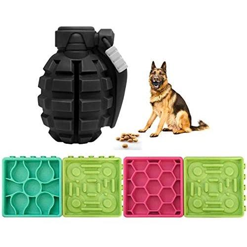 Dog Toys for Aggressive Chewers Large Breed and Slow Feeder Dog Bowls Lick Mat for Dogs