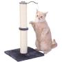 Pettom Cat Scratching Post Sisal 19.6” Height Cat Claw Scratcher with Spinning Ball Tease Toy Carpet Covered Heavy Base Vertical Full Wrapped Easy to Set Up 