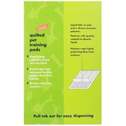 Lola Bean International 22-Inch by 22-Inch Quilted Pet Training Pads, Unscented, 50 Count