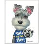 Stupell Industries Sassy Scotty Dog Talk to The Paw Quote Family Pet Wall Art, 13 x 19, White