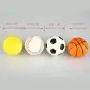 Adarl 10pcs Pet Cat Soft Sponge Rainbow Play Balls Interactive Cats Dogs Ball Toys Training Pet Supplies