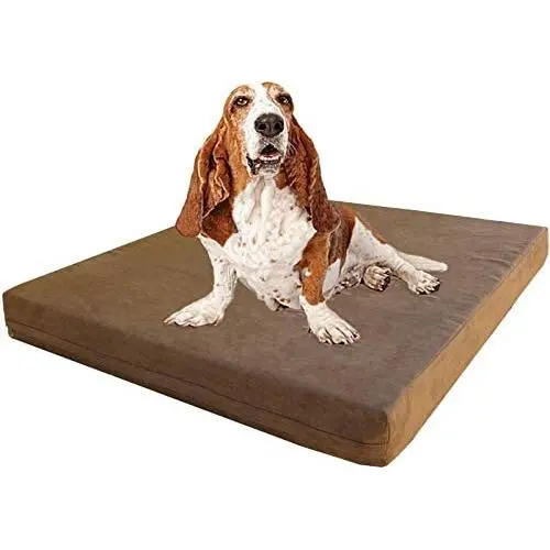 Dogbed4less Memory Foam Dog Bed | True Pressure-Relief Orthopedic, Waterproof Case and 2 Washable External Covers | 7 Sizes 2 Colors Dogbed4less Memory Foam Dog Bed | True Pressure-Relief Orthopedic, Waterproof Case and 2 Washable External Covers | 7 Sizes 2 Colors