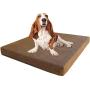 Dogbed4less Memory Foam Dog Bed | True Pressure-Relief Orthopedic, Waterproof Case and 2 Washable External Covers | 7 Sizes 2 Colors