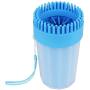 None branded 2 in 1 Dog Paw Washing Cup, Portable Dog Foot Pet Paw Washer/Cleaner with Top Brush and Inside Bristles for Muddy Paws