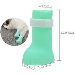 N/W Silicone Cat Nail Covers Caps, Anti-Scratch Cat Claw Covers, Adjustable Cat Nail Caps Cat Paw Protector, Pet Scratching Restraint Booties Kitten Cat Shoes for Home Bathing, Shaving Checking