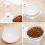 Hawiton Cat Bowl Elevated - Cat Food Bowl/Water Bowl, Pet Food Bowl Slow Cat Feeder Bowl with Stand Anti Ant Small Spill Proof Feeding Wide Bowls 15°Tilted Pet Bowl for Dogs Cats Puppy