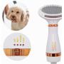 Deolaco 2 in 1 Pet Hair Dryer with 3 Temperature Setting, Pet Grooming Hair Dryer with One-Key Cleaning Brush for Dogs and Cats