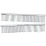 Professional Dog Grooming Greyhound Combs for Dogs Chrome Comb - Choose Size (Fine/Coarse Comb)