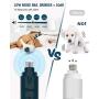 Qhou Dog Nail Grinder Clippers, Electric Pet Nail Trimmer with 3 Speed Motor, LED Light, 20h Working Time Rechargeable Nail File, Powerful Painless Paw Grooming for Large Medium Small Dogs & Cats