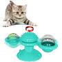 HANDSONIC Cat Toys, Interactive Cat Toy with Suction Cup Portable, Windmill Cat Toys for Indoor Cats