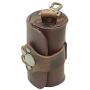 Hide & Drink, Thick Leather Small Poop Pouch W/Paw Snap, Pet Supplies, Dog Walker Essentials, Accessories, Handmade Includes 101 Year Warranty :: Bourbon Brown