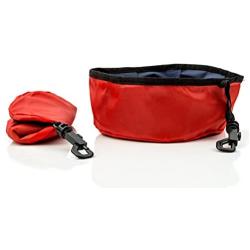 Travel Pet Bowl for Food and Water, Folding Collapsible, for Dogs and Cats-2 Pack