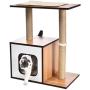 Amazon Basics Wooden Cat Furniture with Scratching Posts