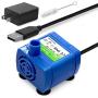 VinDox Ceramic Cat Water Fountain Pump- Work with Cepheus 360/ Oasisic Nautypaws Cup Cake and Cubic Porcelain Pet Fountain, USB Cable and Cleaning Brush… (with Adapter)