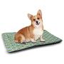 DayDayFun Geometric Custom Pet Mat Pixel Art Style Stripes Three Dimensional Pattern Colorful Herringbone Design Waterproof and Urine-Proof Pet Mat Multicolor