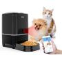 Iseebiz Automatic Pet Feeder with Camera, 6L App Control Smart Food Dispenser, Remote Feeding, 2-Way Audio, Voice Remind, Video Record, 6 Meals a Day for Medium Large Cats Dogs, Compatible with Alexa