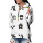 Cute Doodle Houses on Blackboard -.- -,Womens Pullover Hoodies with Big Pocket House S