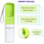 Sofunii Dog Water Bottle for Walking, Portable Pet Travel Water Drink Cup Mug Dish Bowl Dispenser, Made of Food-Grade Material Leak Proof & BPA Free - 15oz Capacity (Green)