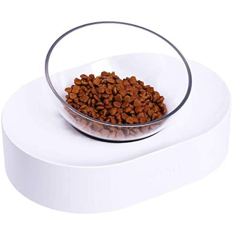 Petkit Cybertail Elevated Cat Bowls with 2 Stainless Steel Bowls